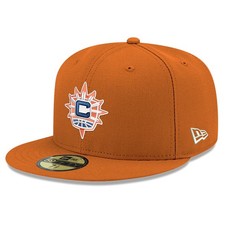 Men's New Era Orange Connecticut Sun Team 59FIFTY Fitted Hat