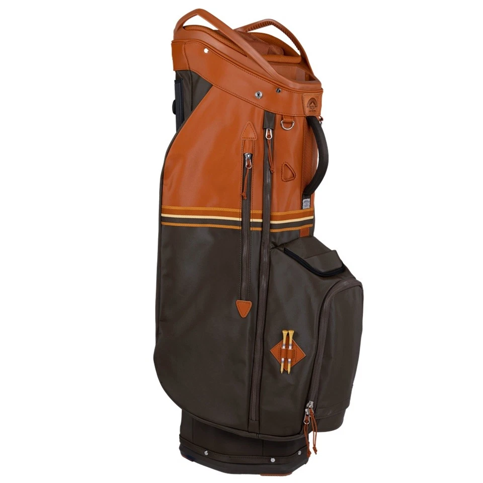 NUEVO Carro bolsa Sun Mountain Golf 2024 a rayas medias 14 vías superior - mar/verde azulado/sudán Foto 2 de 3