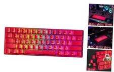 Mechanical Gaming Keyboard - 61 Keys Multi Color RGB Gateron Optical Yellow Red
