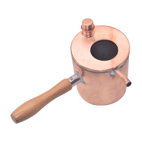 Wax Beeswax Melting Pot Melter Storage DIY Wooden Handle for Beeswax Making - Afbeelding 3 van 3