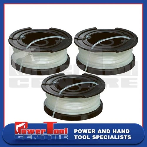 3 x Black Decker A6481 Strimmer Trimmer Spool & Lines BESTA528 BESTA530 BESTE625