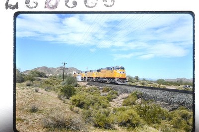 Union Pacific 4331 Schalmei AZ MAR22-01 Original 35mm Fuji Zug Foto Dia