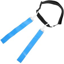 Adjustable Blue Football Flag Belt with Reusable PVC Ribbon for Outdoor Training