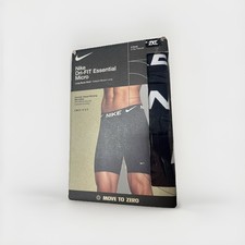 Nike Men's Dri- Fit Essential Micro LONG Boxer Brief 3-Pack Size 2XL