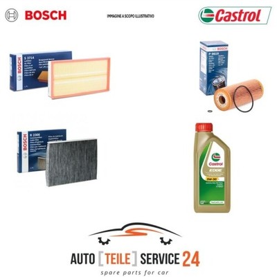 Servicekit 3 Filter Bosch für  HONDA CR-V III IV sxu #ut+6 Liter Öl 5w30