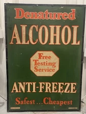 RARE Kemper Thomas Early Auto Gas And Oil Antifreeze Sign