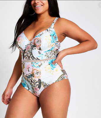 river island plus swimwear