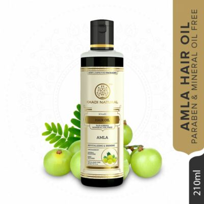 Khadi Natural Pure Amla / Amla Herbal Hair Oil 210ml Free Shipping