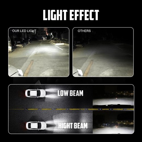 Bombillas de faro LED de haz alto bajo para Chevy Silverado 1500 2500HD 3500HD 2022 2023 - Imagen 3 de 12