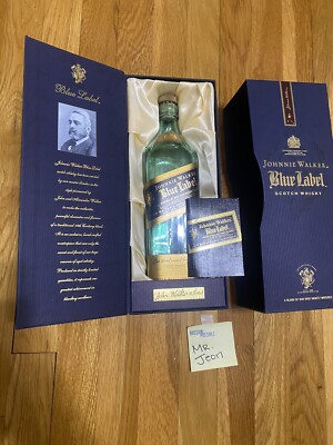 Johnnie Walker Blue Label Scotch Whiskey *** Bottle with Box (EMPTY 750ml) ***