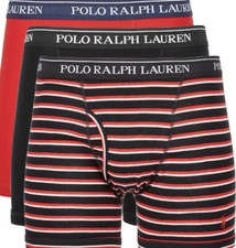 Authentic Polo Ralph Lauren 3 Cotton Boxer Briefs Classic Fit Size XL