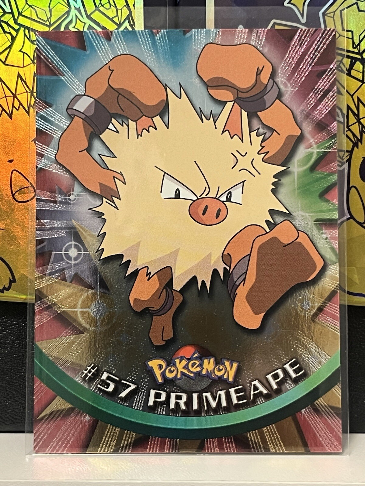 PRIMEAPE #57 - Topps Pokémon TV Animation Edition - Holo Foil