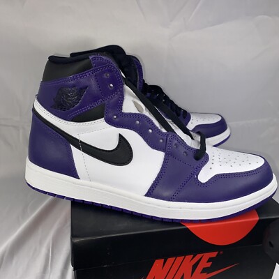 Nike Air Jordan 1 Retro High OG 555088 500 Court Purple 2.0 Sz 10.5 PADS