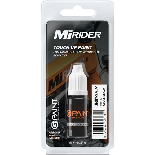MIRIDER TOUCH-UP PAINT 'GLOSS BLACK' - BY GPAINTBIKES - Picture 1 of 5