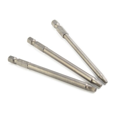 9-tlg. Vierkant-Bit-Set – 1/4" Sechskantschaft, Magnetisch, SQ1/SQ2/SQ3, Je 3 Stück, 100 Mm