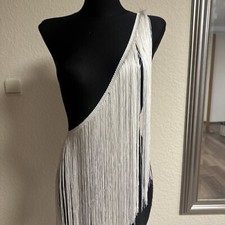 Neu Franzenborte weiß Kordel Posamenten Borte 50 Cm Breit Hochzeit Kleid Tanzen