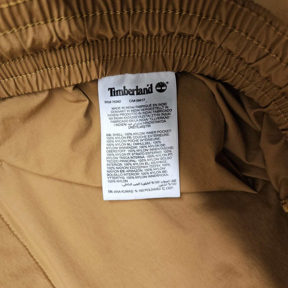 Timberland DWR Trail Joggers Trigo Tostado Marrón Rompevientos Para Hombres Talla XXL Foto 4 de 4