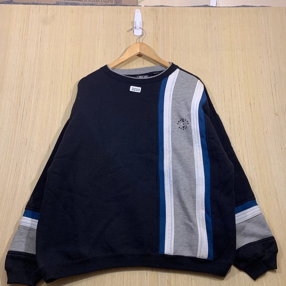 Suéter Cherokee Vintage Adulto Extra Grande Negro Manga Larga Hombre Pullover Años 90 Foto 2 de 4