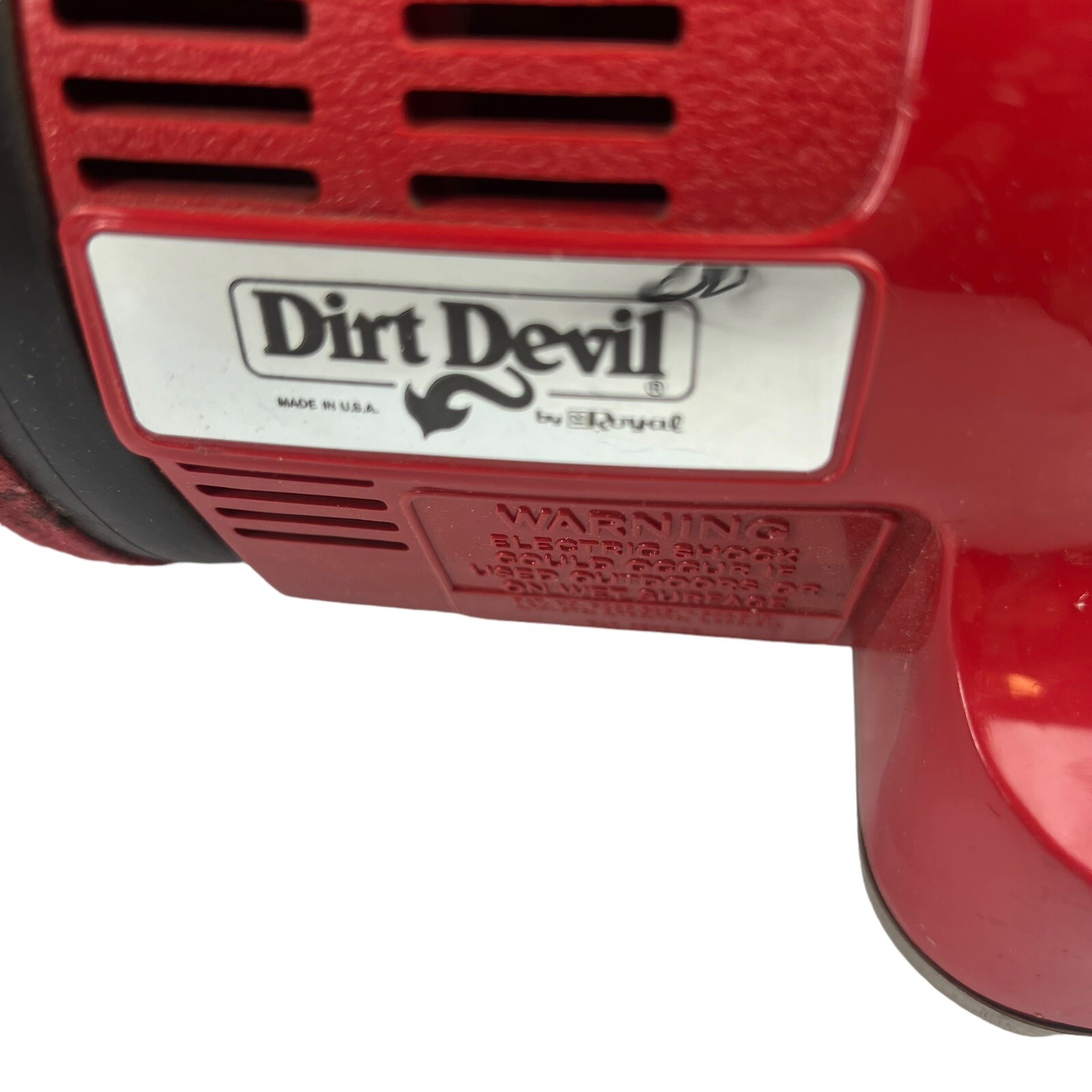 Vintage Royal Dirt Devil Hand Held Vacuum Model 103 Red Vac Corded eBay
