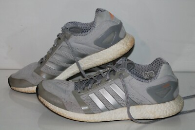 Adidas Rocket Boost Running Shoes, #D86287, Gray/White, Men's US Size 11.5