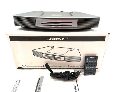 Bose WAVE MUSIC SYSTEM CD CHANGER Graphite Box, Remote, Papers