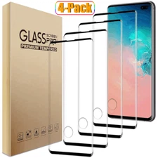 4Pack For Samsung Galaxy S10 S10+ S10 Plus S10E Tempered Glass Screen Protector