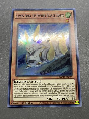 Yu-Gi-Oh! Gizmek Inaba, The Hopping Of Hakuto Super 1st Edition DAMA-EN015 LP