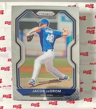 Jacob deGrom 2021 Panini Prizm base card Tier II Prizm #111 NY Mets