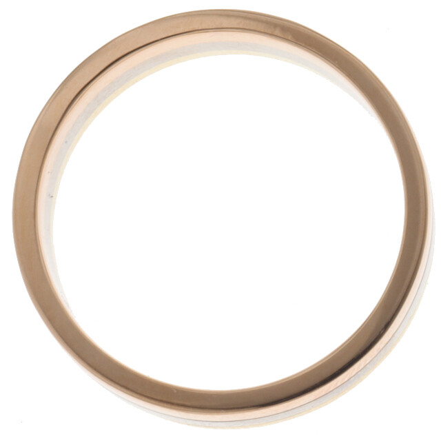 Cartier Three Color Ring Ring 59 K18 WG YG PG Wide Wide Thick 8493  