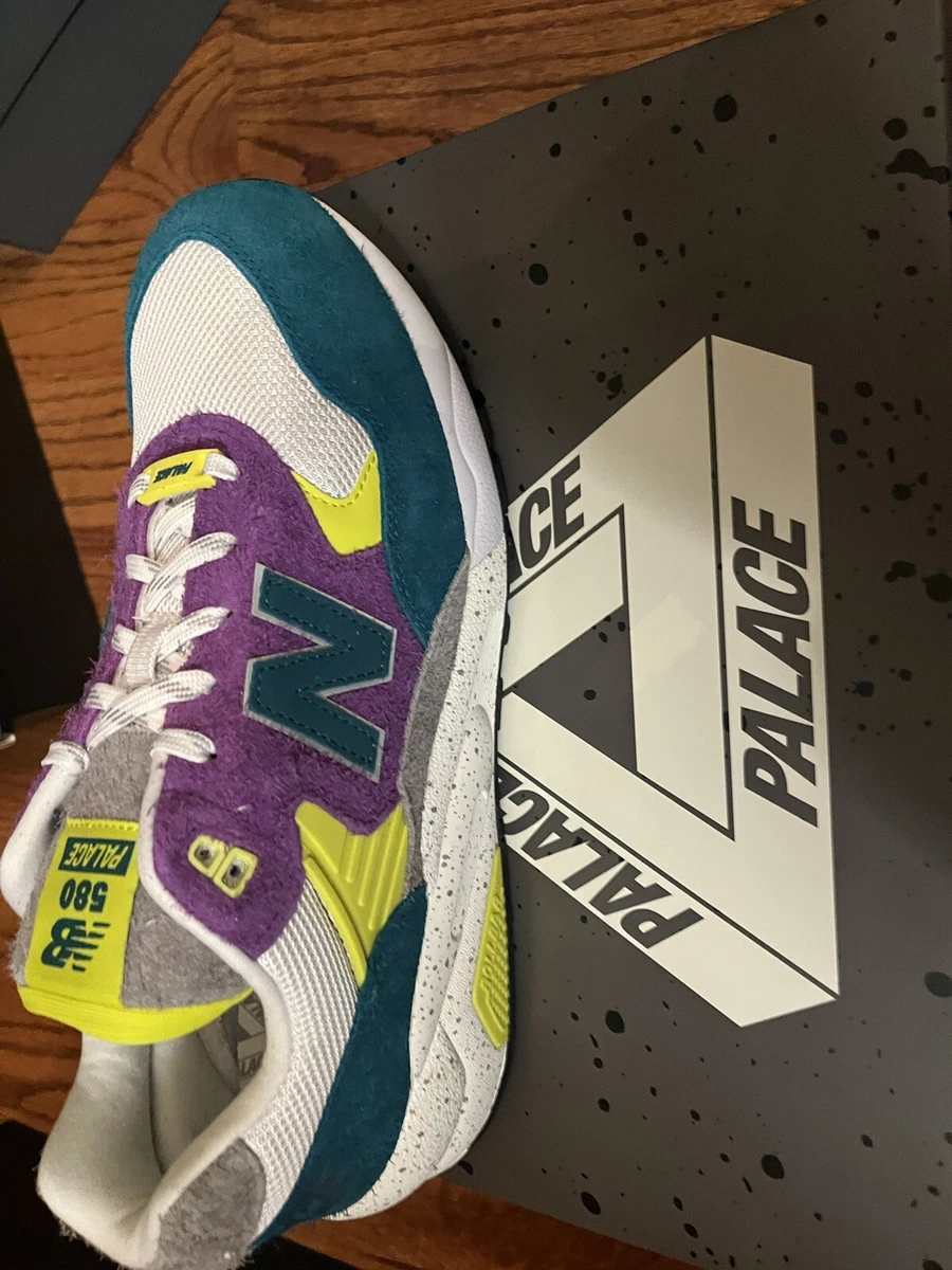 Palace New Balance 580 Size 11.5 Green Purple MT580PC2 2022 Shaded Spruce Pansy