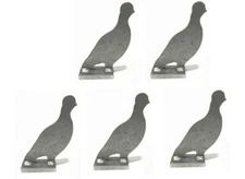 AR500 Bird Silhouette Animal Steel Knock-Over Target 7”X 4”X 3/8” Set of 5