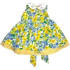 Blueberi Boulevard Summer Dress Girls 24 Month Yellow Floral