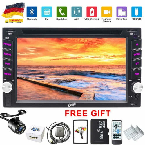 6,2 in 2 DIN Einbaubare Navigationsgeräte fürs Auto