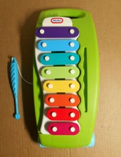 Little Tikes Green Xylophone Musical Toy with Attached Drumstick