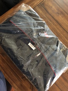 Supreme-Speedway-Half-Zip-Up-Sweatshirt-FW18-navy-green-Sz-Large-new-BOGO