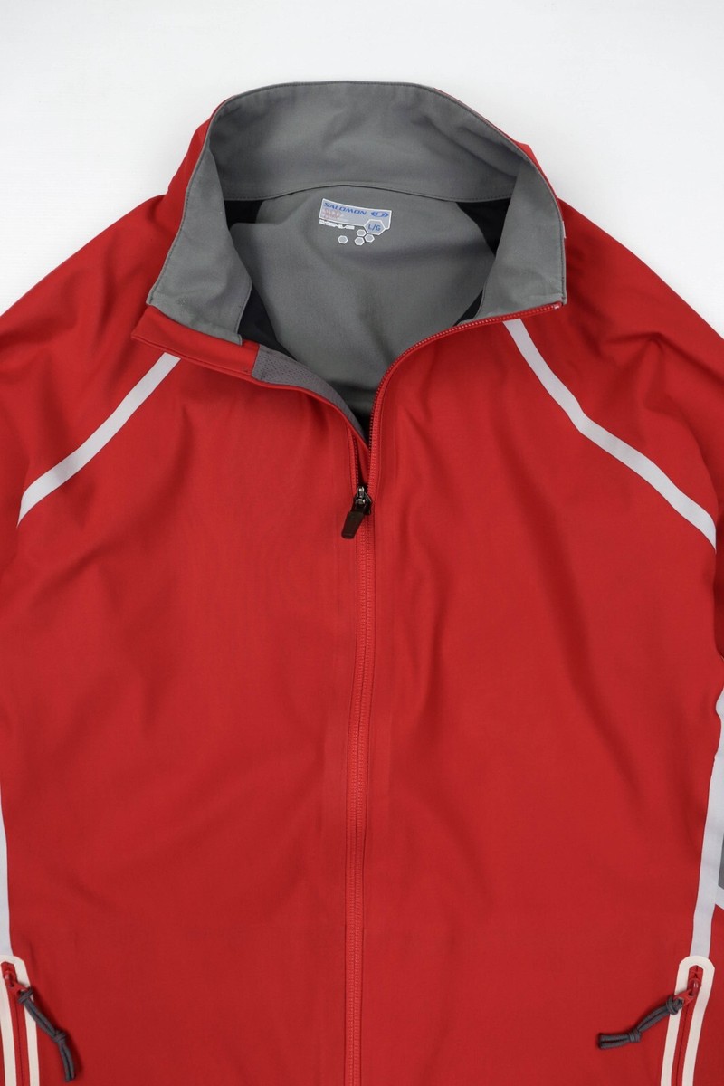 Salomon LAB Vintage Red Windstopper Hiking Windbreaker Zip Salomon LAB Vintage Red Windstopper Hiking Windbreaker Zip