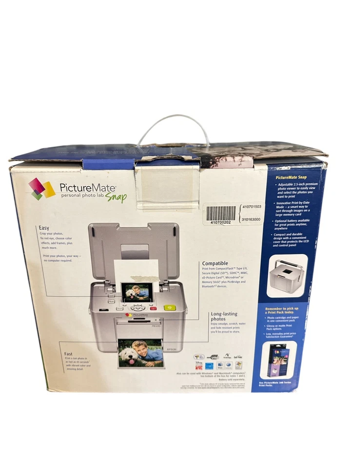 Epson PictureMate Snap Personal Photo Lab-Enhance ,Crop Fix Red Eye - Tested - Image 4 of 4