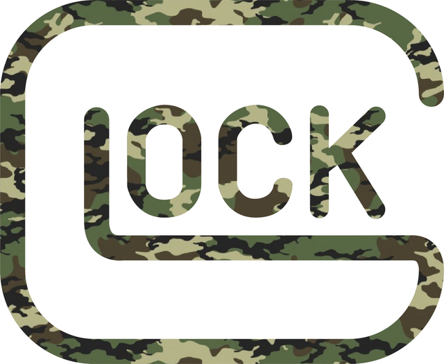 Glock Firearms Gun Pistol CAMO Logo Vinyl Sticker Decal Truck Car