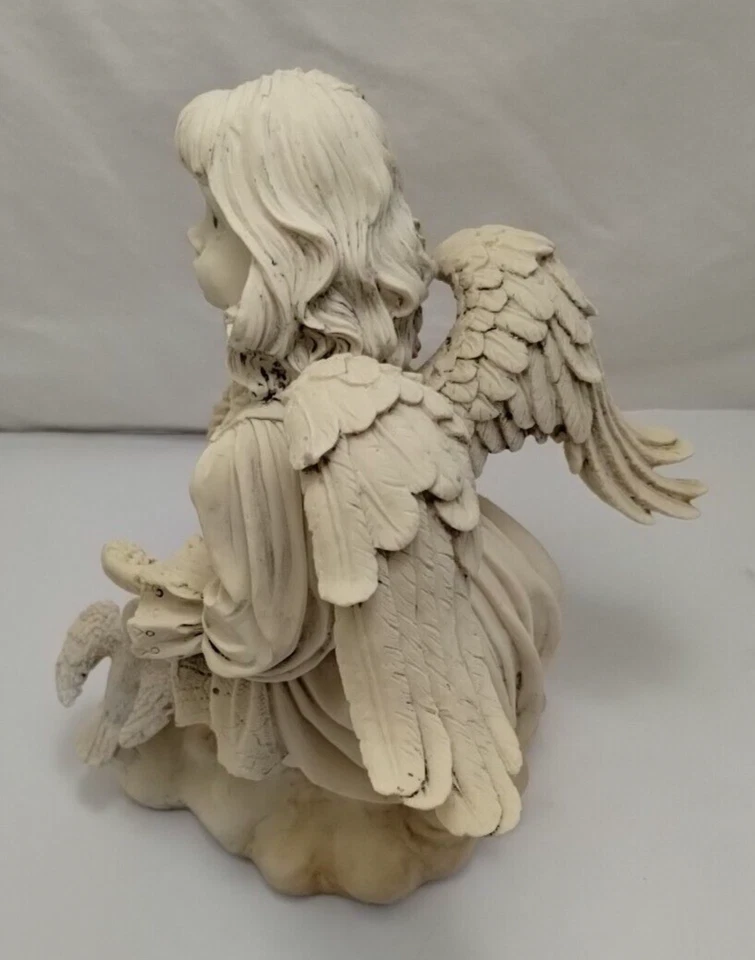 Estatua de ángel de la guarda para decorador de interiores o exteriores de colección 8" estaba fuera de colección Foto 3 de 4