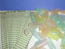 Color Microgeocache containers water proof tubes and logs  -Cache geocache micro