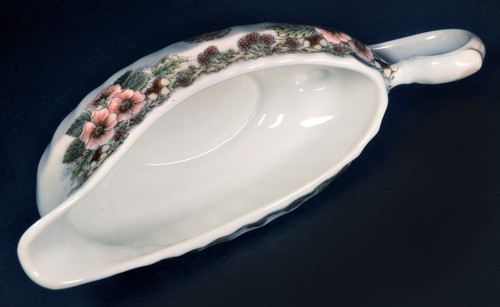 Churchill Myott Thanksgiving 9" Gravy Boat & Under Plate Multi-Color Turkey - Picture 7 of 8