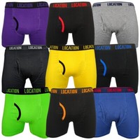 Mens 6 Pack Location Boxer Shorts Trunks Gift Underwear Cotton Boxers Set S-6XL