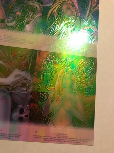 Darkchylde Chromium Box Topper 1997 NM+; Clear Chrome 4 Uncut Panel 7, 2, 45, 32 - Picture 6 of 9