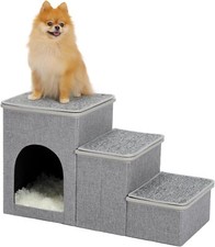 Dog Stairs for Small Dog - Portable, Heavy-Loaded Up to 120 lbs Dog Steps