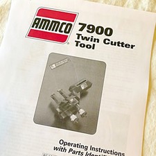 Ammco 7900 Twin Disc Cutter Installation Operation Parts Diagrams Manual Ammco 7900 Twin Disc Cutter Installation Operation Parts Diagrams Manual
