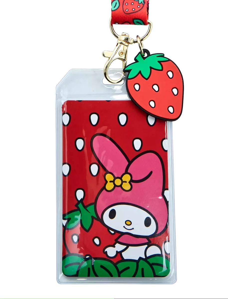 Loungefly Sanrio My Melody Strawberry Detachable Lanyard Keychain