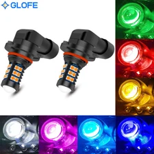 GLOFE 2X HB3 9005 LED Bulbs Advanced 3030 Bright Colorful DRL Fog Driving Light