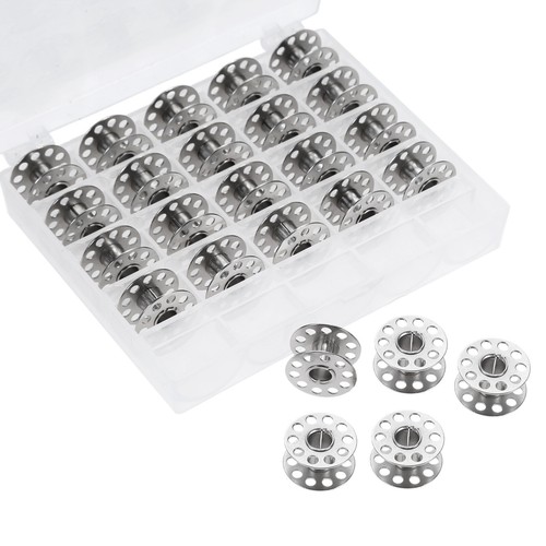 25Pcs Sewing Machine Bobbins Spools Metal Bobbin Universal for Babylock