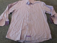 English Laundry Mens shirt 17 purple fitted button up casual