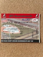 2006/07 AFC BOURNEMOUTH V CREWE ALEXANDRA 09-09-2006 LEAGUE ONE MATCH TICKET